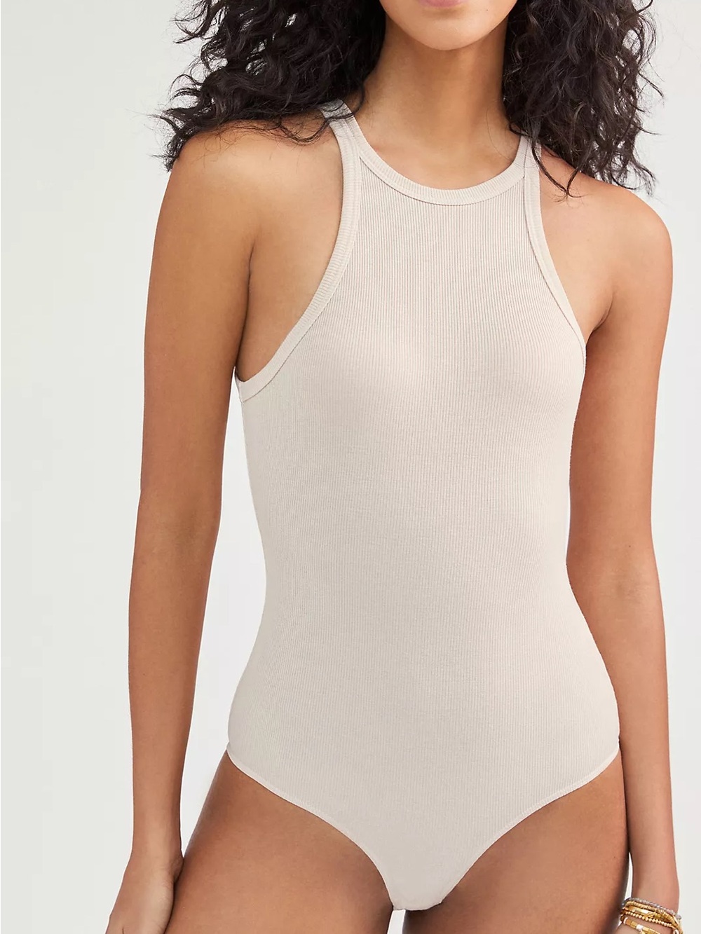 Agolde Rianne Ribbed Tank Bodysuit